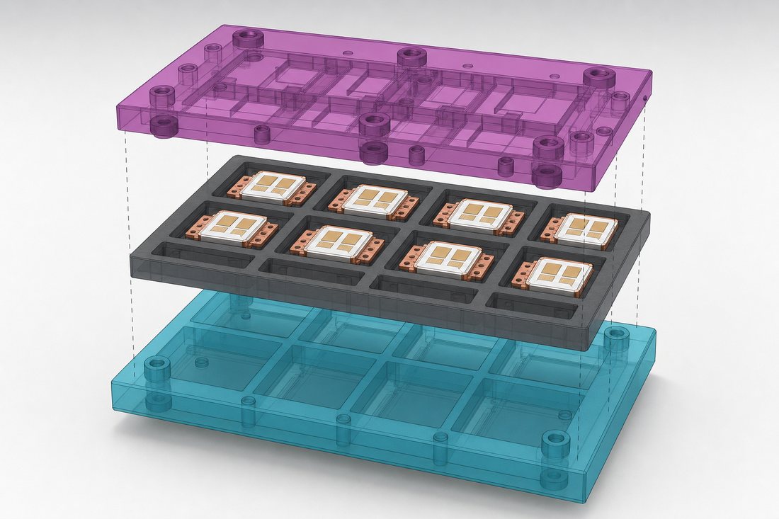 IGBT 功率模块银烧结石墨治具