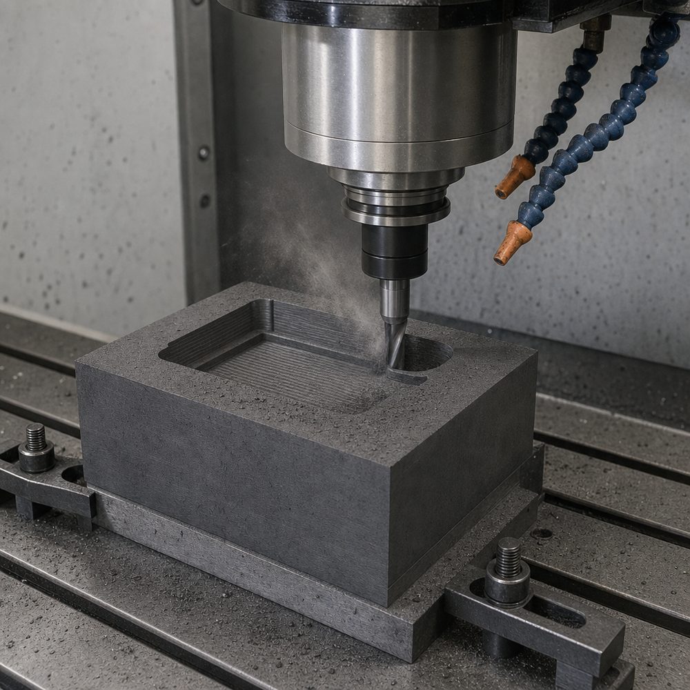 CNC 五轴精密加工石墨件